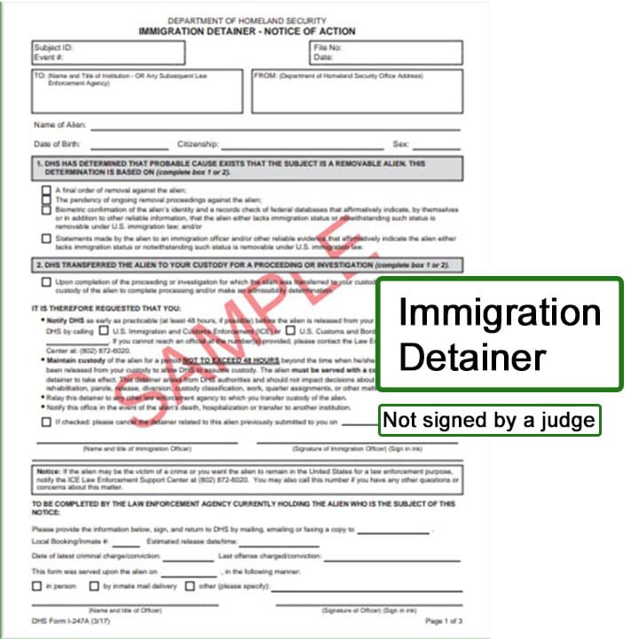 Ice Admin Warrant